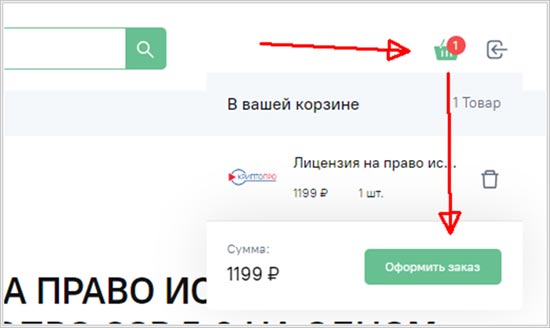Перейдите в корзину и нажмите кнопку Оформит заказ